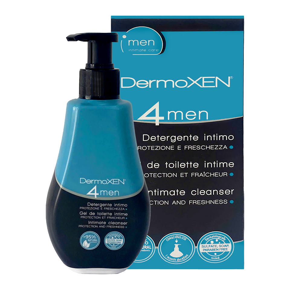 Dung dịch vệ sinh nam DermoXEN 4Men - Giải pháp làm sạch hiệu quả, ngăn mùi và ngứa cho phái mạnh, 125ml