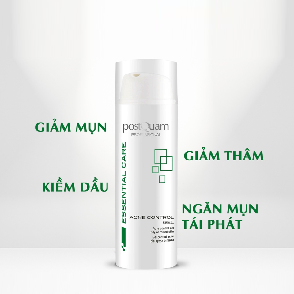 Gel Dưỡng Acne Control postQuam 150ml - Giảm Mụn và Kiểm Soát Dầu cho Da Dầu, Da Hỗn Hợp, Chuyên Dùng cho Da Mụn