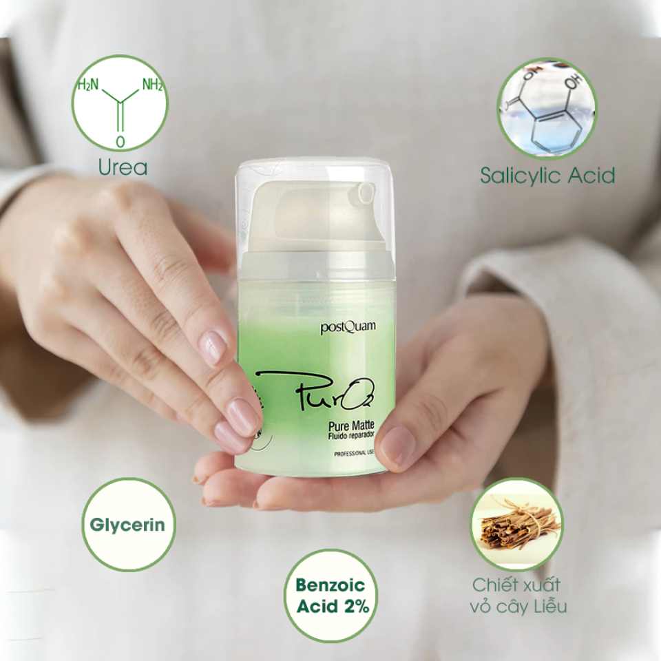 Kem Dưỡng Ẩm Da Dầu Mụn Postquam Pure Matte - Hỗ Trợ Kháng Khuẩn, Phục Hồi Da, Giảm Thâm Mụn - 50ml