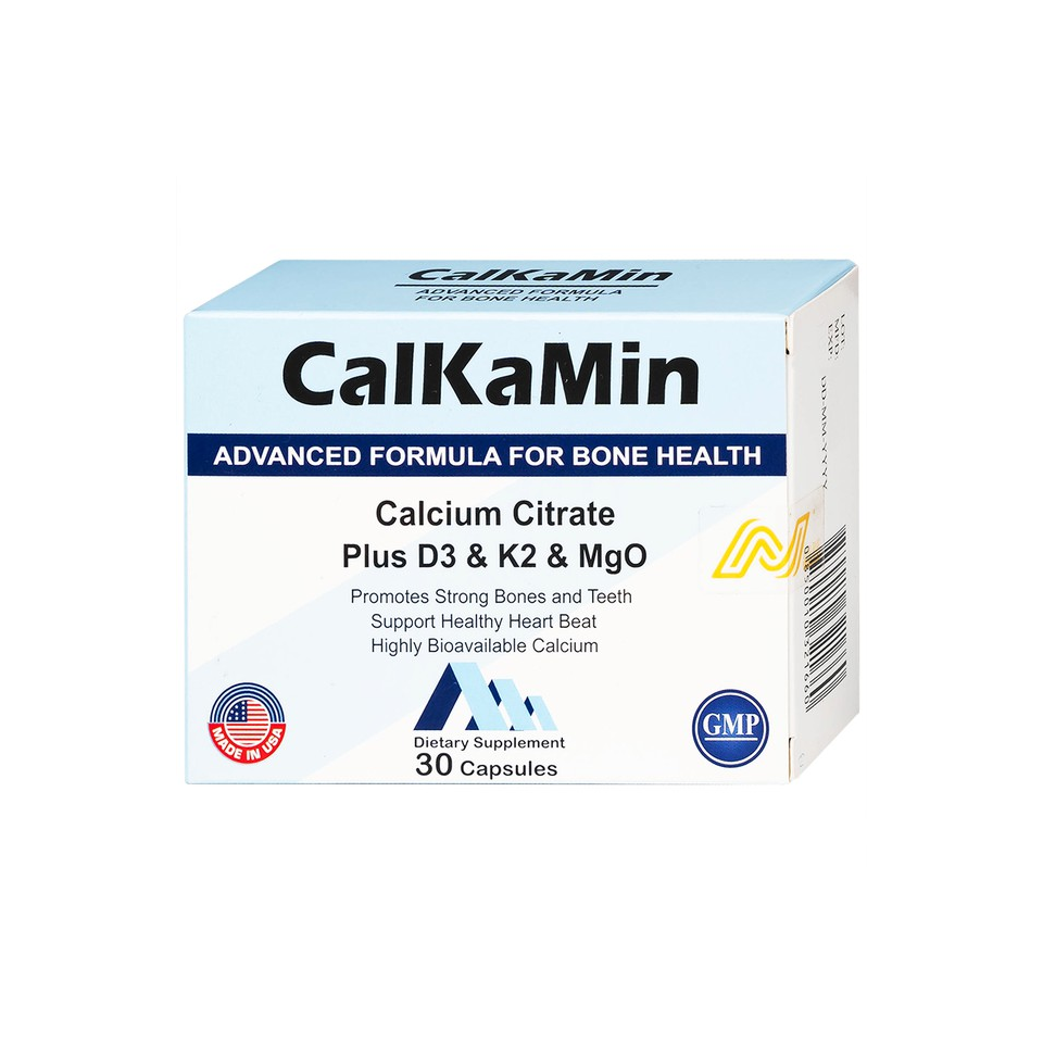 Viên Uống Bổ Sung Canxi CalKaMin - Hỗ Trợ Xương Chắc Khỏe Với Vitamin D3, K2 & Magie - Dành Cho Phụ Nữ Mang Thai & Trẻ Em Phát Triển