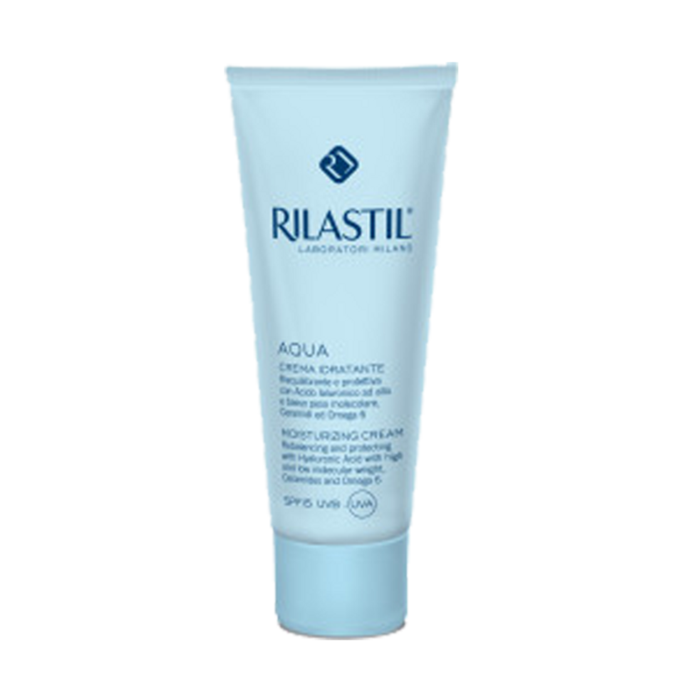 Kem Dưỡng Ẩm Rilastil Aqua SPF 15 - Kem Dưỡng Da Chống Nắng 50ml, Cấp Ẩm Mịn Màng, Bảo Vệ Da Khỏi Tia UV