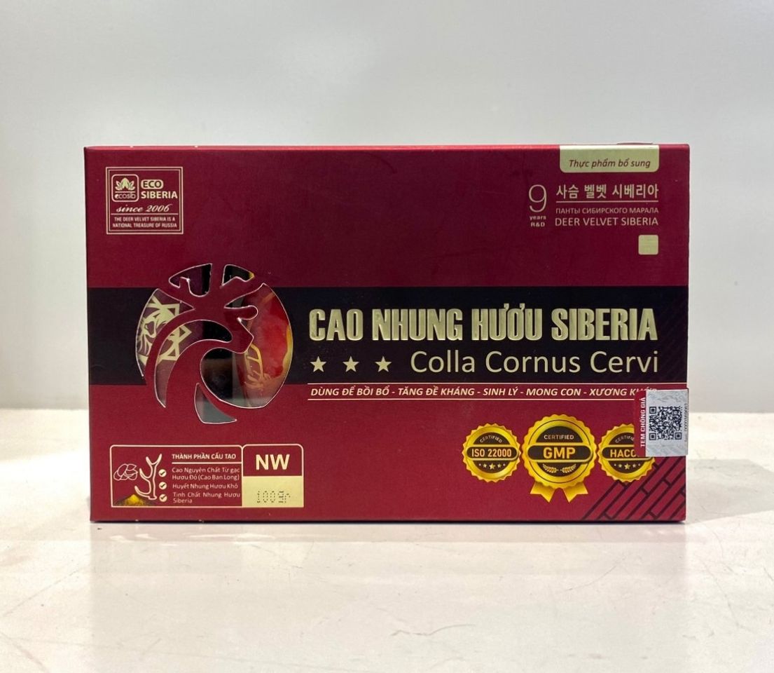 Cao Nhung Hươu Siberia - Thực Phẩm Chức Năng Tăng Cường Sức Khỏe, Hỗ Trợ Phục Hồi Thể Lực Từ Siberia 100g