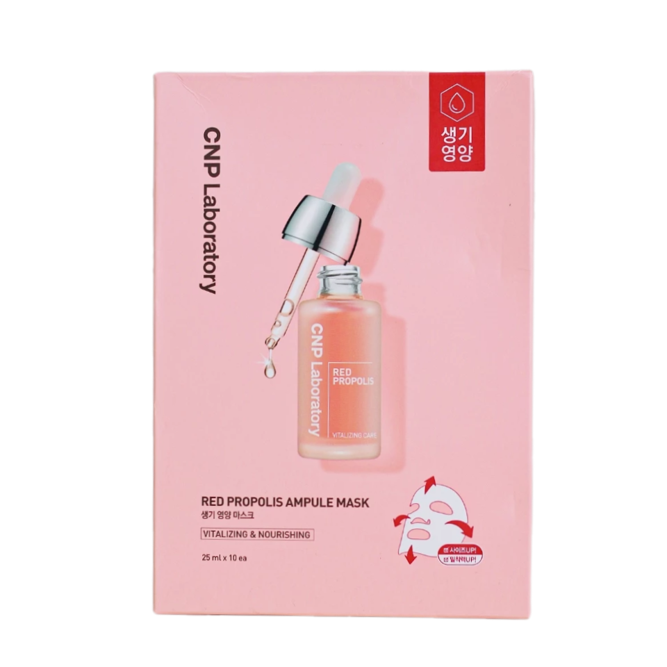 Mặt Nạ CNP Laboratory Red Propolis Ampule - Hỗ Trợ Trẻ Hóa Da, Cấp Ẩm, Kích Thích Đàn Hồi, Hộp 10 Miếng 25ml