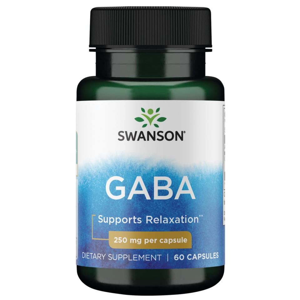 Viên hỗ trợ não bộ Gaba 250mg Swanson - Giảm mệt mỏi, tăng cường trí nhớ, hỗ trợ thư giãn - 60 viên bổ não hiệu quả Mỹ
