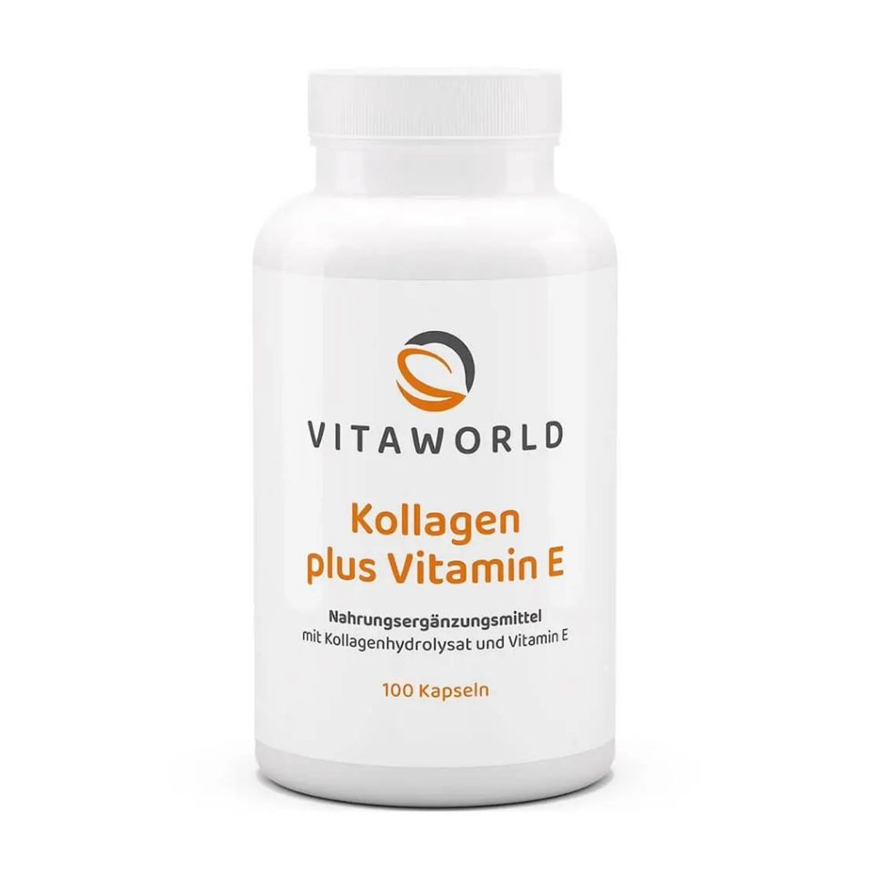 Viên uống Kollagen Plus Vitamin E Vitaworld - Hỗ trợ làm đẹp da, trẻ hóa hiệu quả, duy trì độ đàn hồi và ẩm cho da, 100 viên