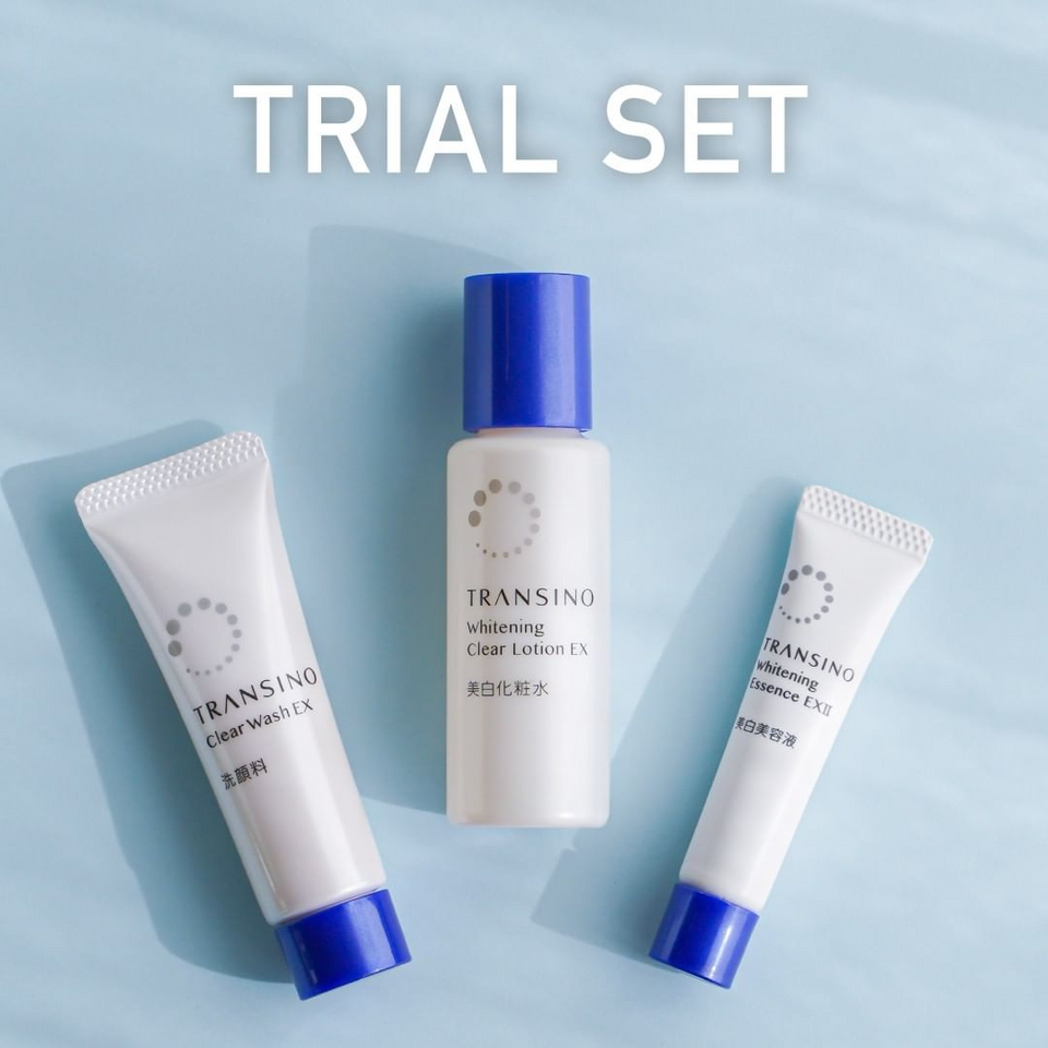 Bộ Dưỡng Trắng Da 3 Món Transino Trial Set - Sữa Rửa Mặt, Toner, Tinh Chất Trắng Da - Làm Sáng Da, Dưỡng Ẩm Toàn Diện