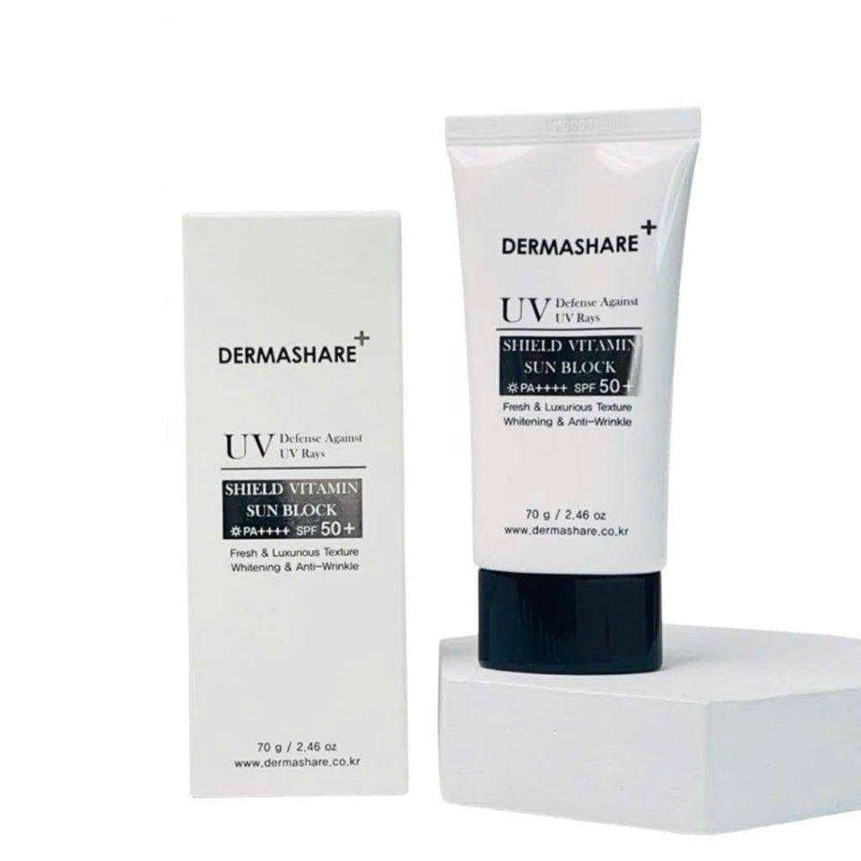 Kem Chống Nắng Dermashare UV Shield SPF50+ PA++++ - Dưỡng Sáng Da, Bảo Vệ Tia UV, Kem Chống Nắng Hàn Quốc 70ml