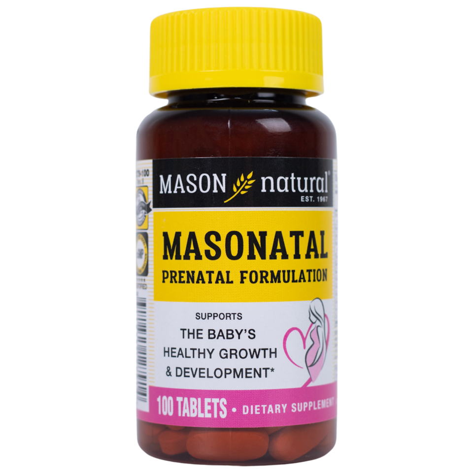 Vitamin Tổng Hợp Cho Bà Bầu Mason Natural Masonatal - Hỗ Trợ Sức Khỏe Mẹ và Phát Triển Thai Nhi - 100 Viên