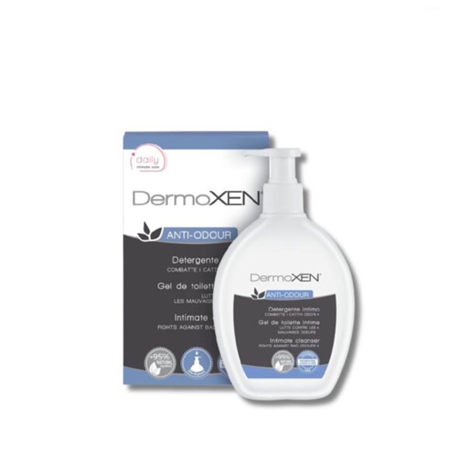 Dung dịch vệ sinh phụ nữ DermoXen Anti-Odour Ý 200ml - Giúp làm sạch, giảm mùi hôi, bảo vệ và dưỡng ẩm vùng kín tự nhiên