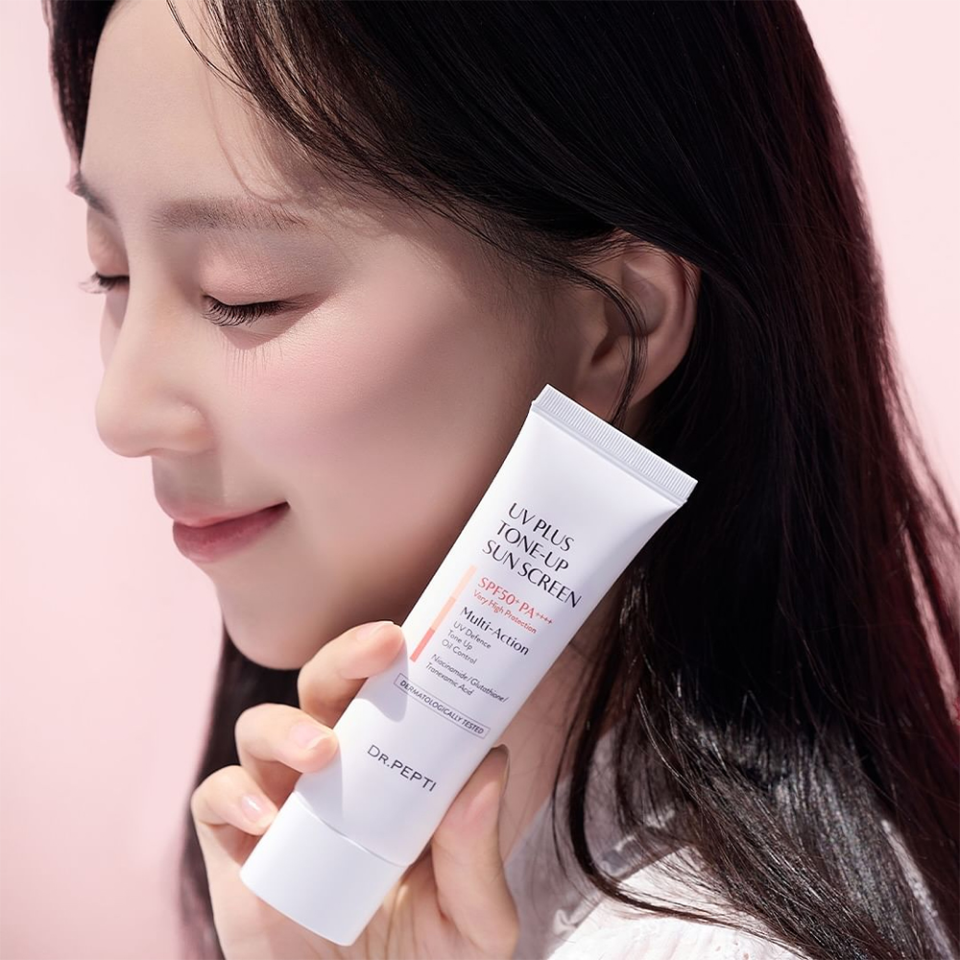 Kem Chống Nắng Nâng Tone Dr.Pepti UV Plus SPF 50+ PA++++ - Bảo Vệ Da, Lớp Nền Sáng Mịn Tự Nhiên, Thích Hợp Cho Mọi Loại Da