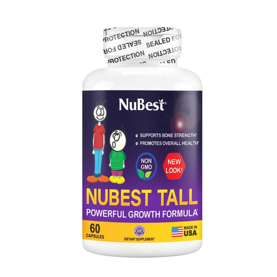 Viên uống tăng chiều cao Nubest Tall - Bổ sung Canxi và Collagen cho trẻ em, hỗ trợ phát triển chiều cao tự nhiên, 60 viên