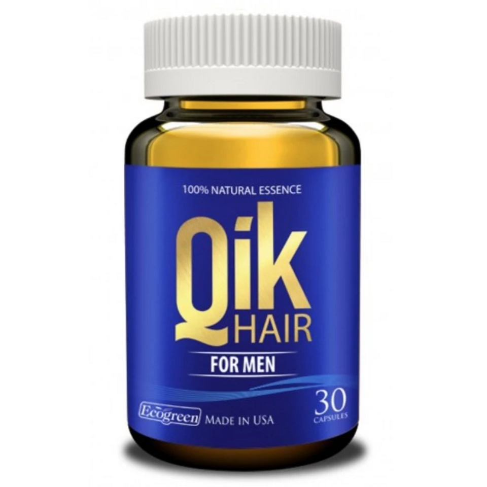 Viên uống Qik Hair For Men - Hỗ trợ giảm rụng tóc, hói đầu cho nam giới, chứa tinh chất thiên nhiên, tăng trưởng tóc chắc khỏe