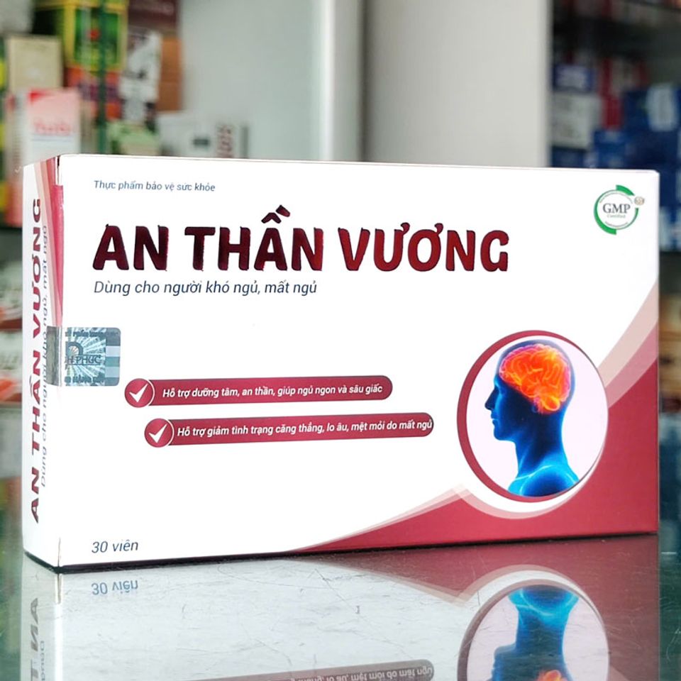 Viên An Thần Vương - Hỗ Trợ Giấc Ngủ Từ 8 Loại Thảo Mộc Thiên Nhiên, Giúp Ngủ Sâu và An Thần - Hộp 30 Viên