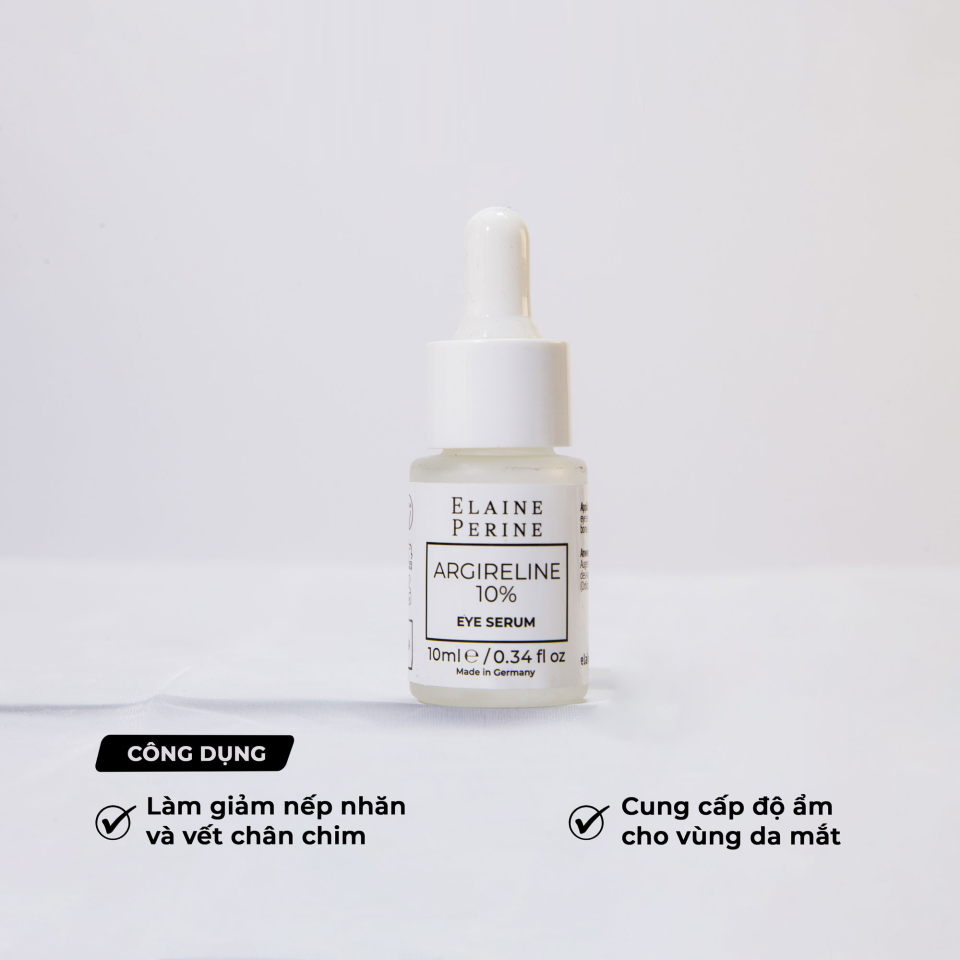 Serum Trẻ Hóa Da Vùng Mắt Elaine Perine Argireline 10% - Làm Mờ Nếp Nhăn Và Vết Chân Chim, Căng Mịn Rạng Rỡ