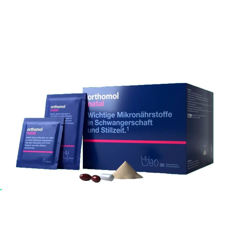 Vitamin Cho Bà Bầu Orthomol Natal Đức - Hỗ Trợ Tiêu Hóa, Bổ Sung DHA, Axit Folic, 25 Vitamin & Khoáng Chất Thiết Yếu - Hộp 30 Liều