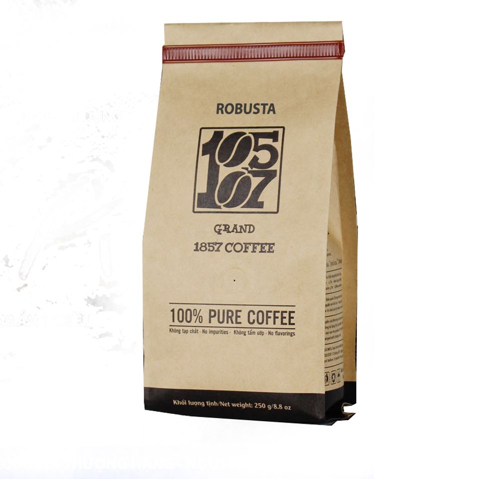 Cà phê Bột Robusta nguyên chất không pha trộn tẩm ướp hương liệu, 250g