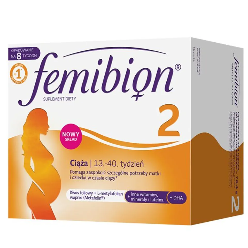Femibion số 2 Hộp 8 tuần Vitamin tổng hợp cho bà bầu