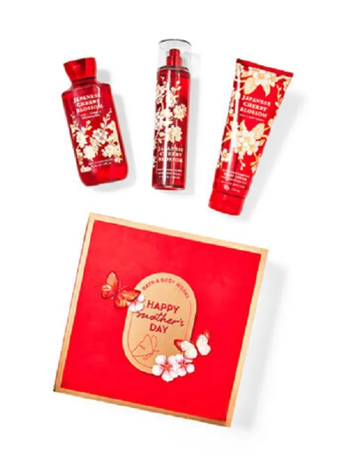 Bộ quà tặng Bath and Body Works Japanese Cherry Blossom 3 món