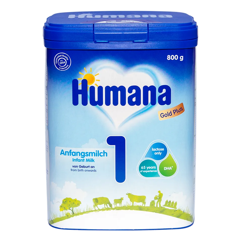 Sữa Humana Gold Plus 1 400g - Sữa Cho Bé 0-6 tháng tuổi