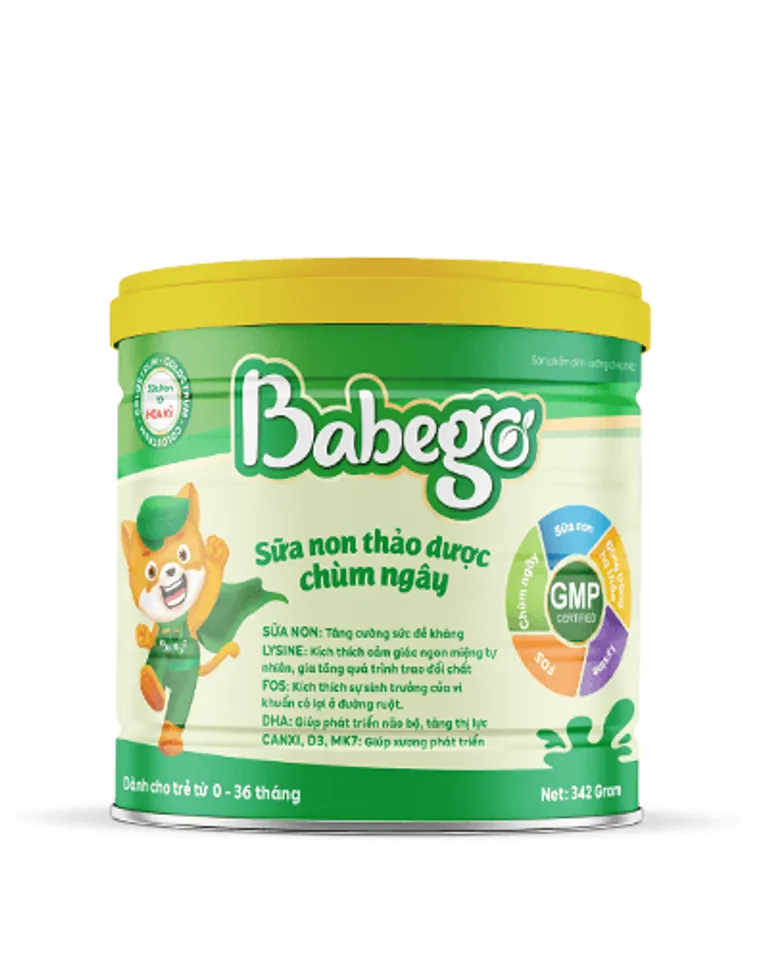 Sữa non Babego - 100% sữa non từ Hoa Kỳ dành cho bé từ 0-36 tháng