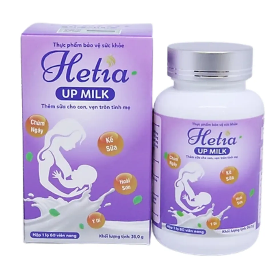 Viên Nang Lợi Sữa Hetia Upmilk - Giúp Tăng Tiết Sữa Mẹ Tối Ưu