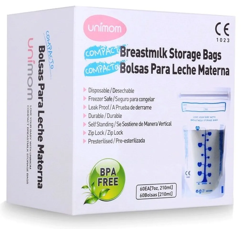 Túi trữ sữa Unimom compact không BPA hộp 60 túi