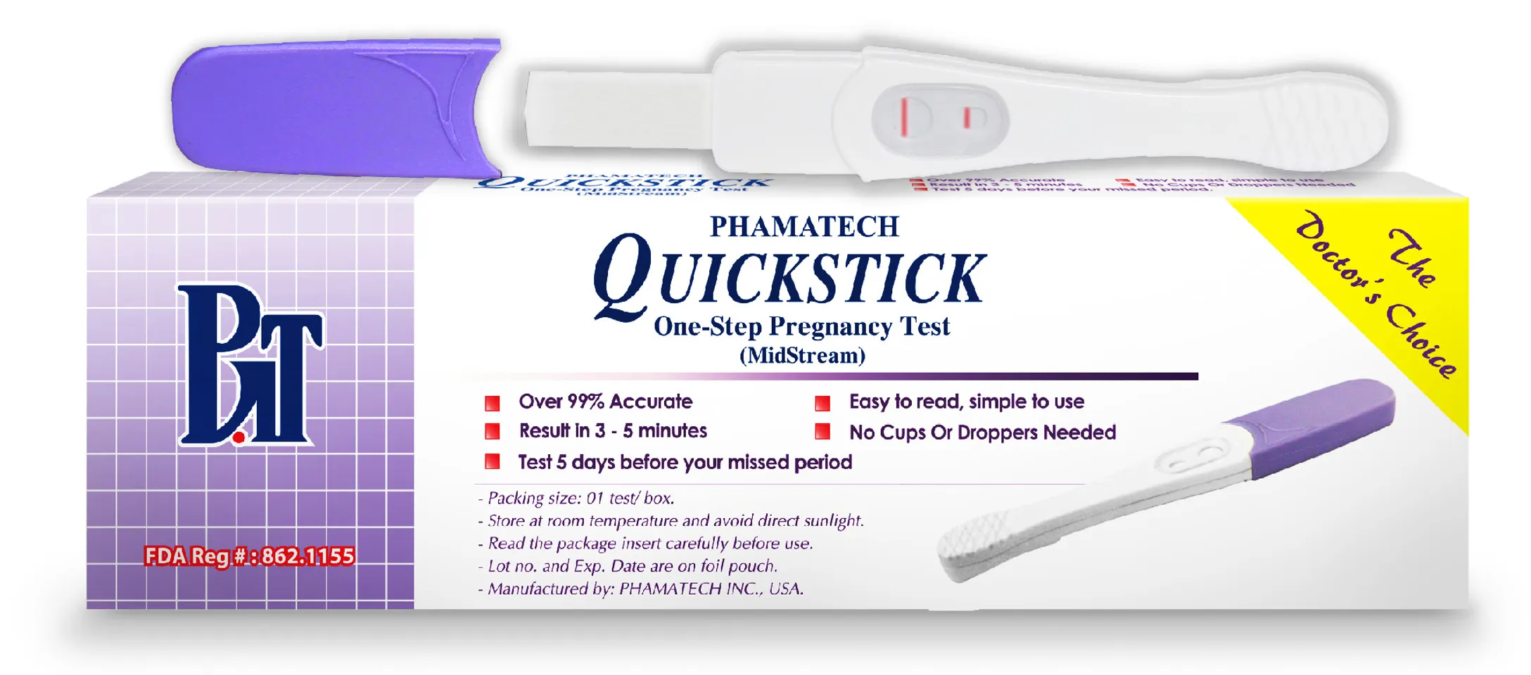 QuickStick Midstream - Bút thử thai nhanh của Mỹ