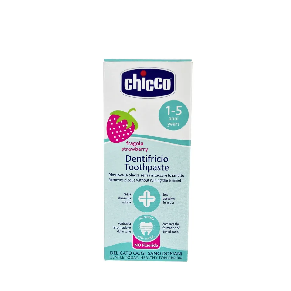 Kem đánh răng hương Dâu 50ml Chicco 12M chính hãng