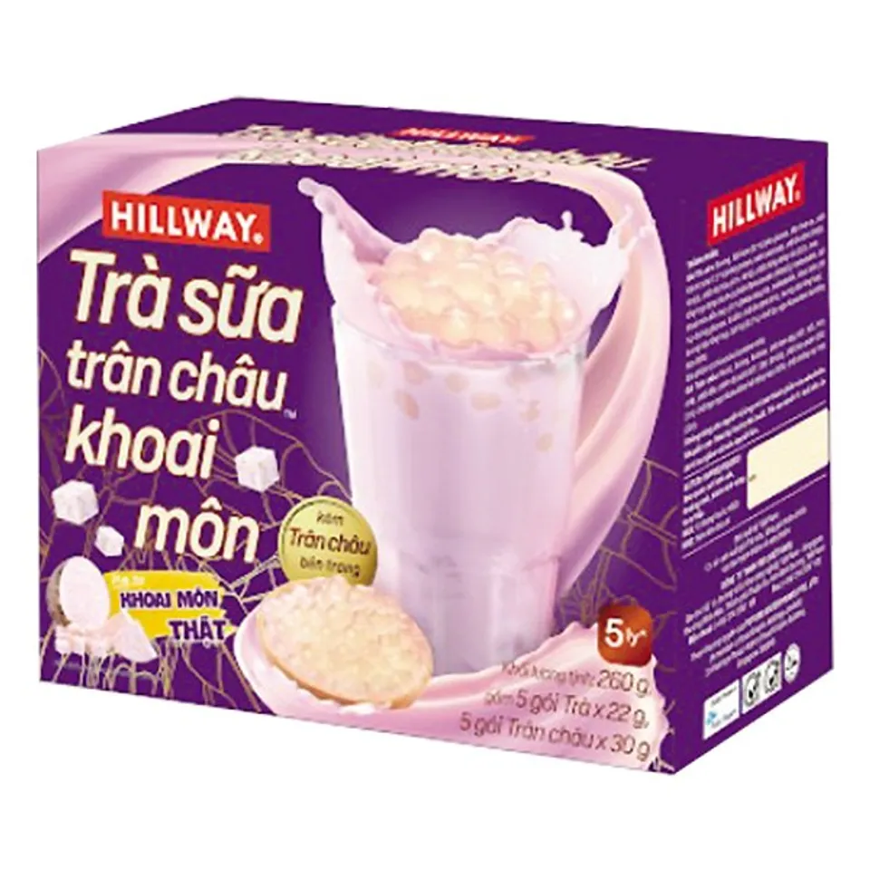 Trà Sữa Trân Châu Hillway Khoai Môn 260G Mẫu mới