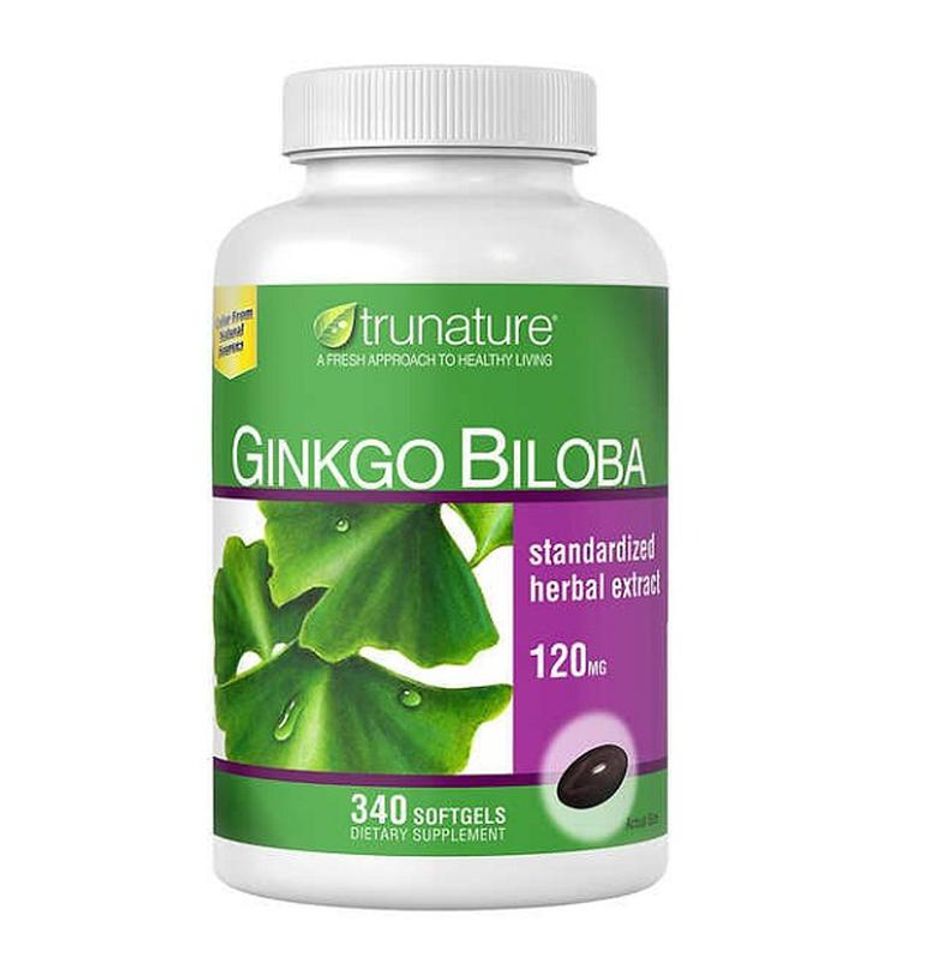 (Fullbox) Viên Uống Bổ Não Trunature Ginkgo Biloba 120mg - Hỗ Trợ bổ sung Trí Nhớ và Tập Trung, Hộp 340 Viên Nhập Khẩu Mỹ