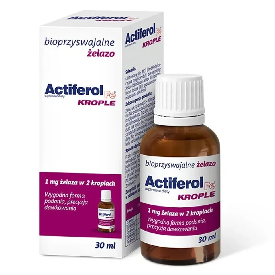 Sắt hữu cơ dạng nhỏ Actiferol 30ml cho trẻ sơ sinh, người lớn