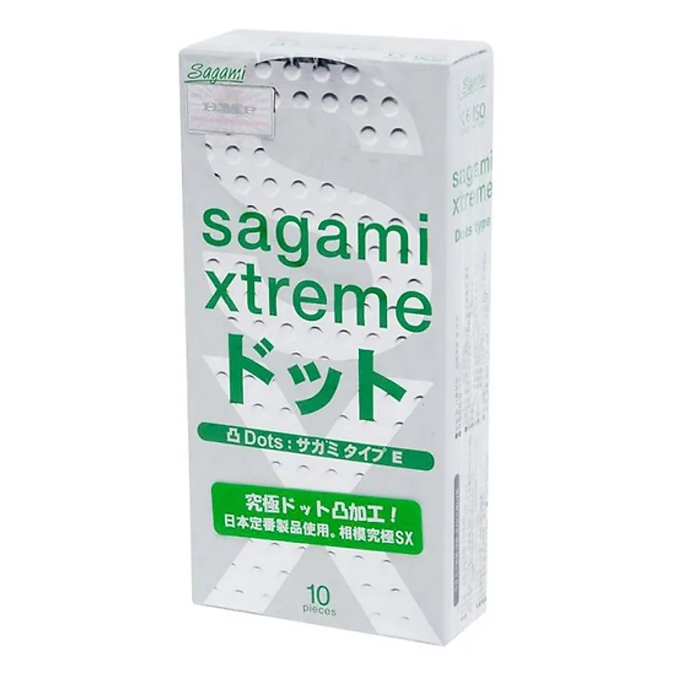 Bao Cao Su Giá Rẻ Có Gai Sagami Xtreme White Nhật Bản, hộp 10 chiếc