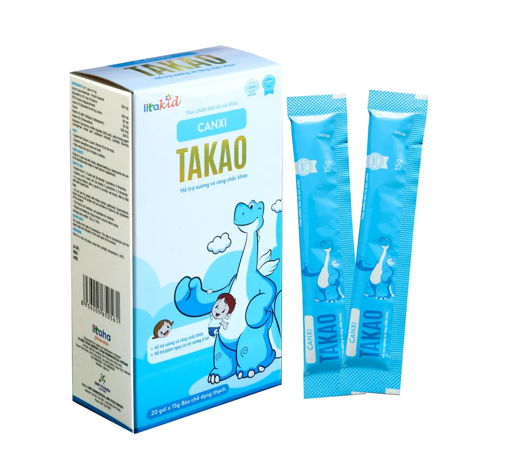 Thạch canxi Takao Litaha Pharma hỗ trợ xương & răng chắc khỏe