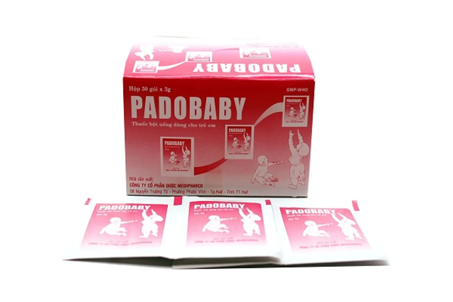 Bột uống dùng cho trẻ em Padobaby - Hộp 50 gói x 3g