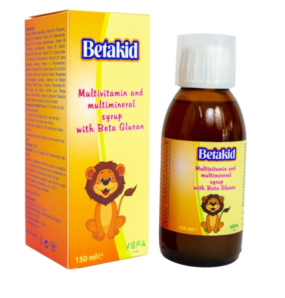 Betakid - Siro tăng cường sức đề kháng cho trẻ, lọ 150 ml