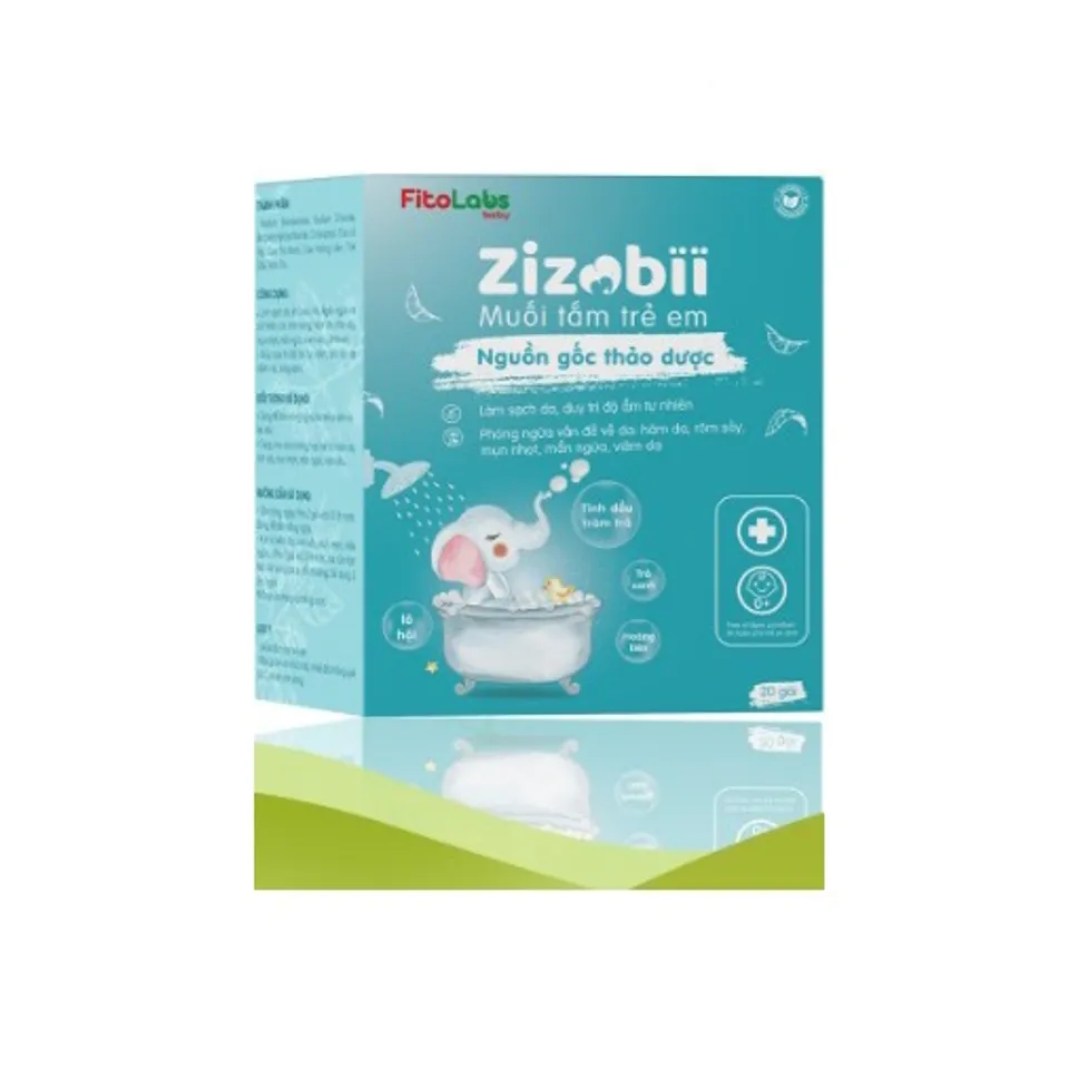 Muối tắm trẻ em Fitolabs Zizobii, hộp 20 gói