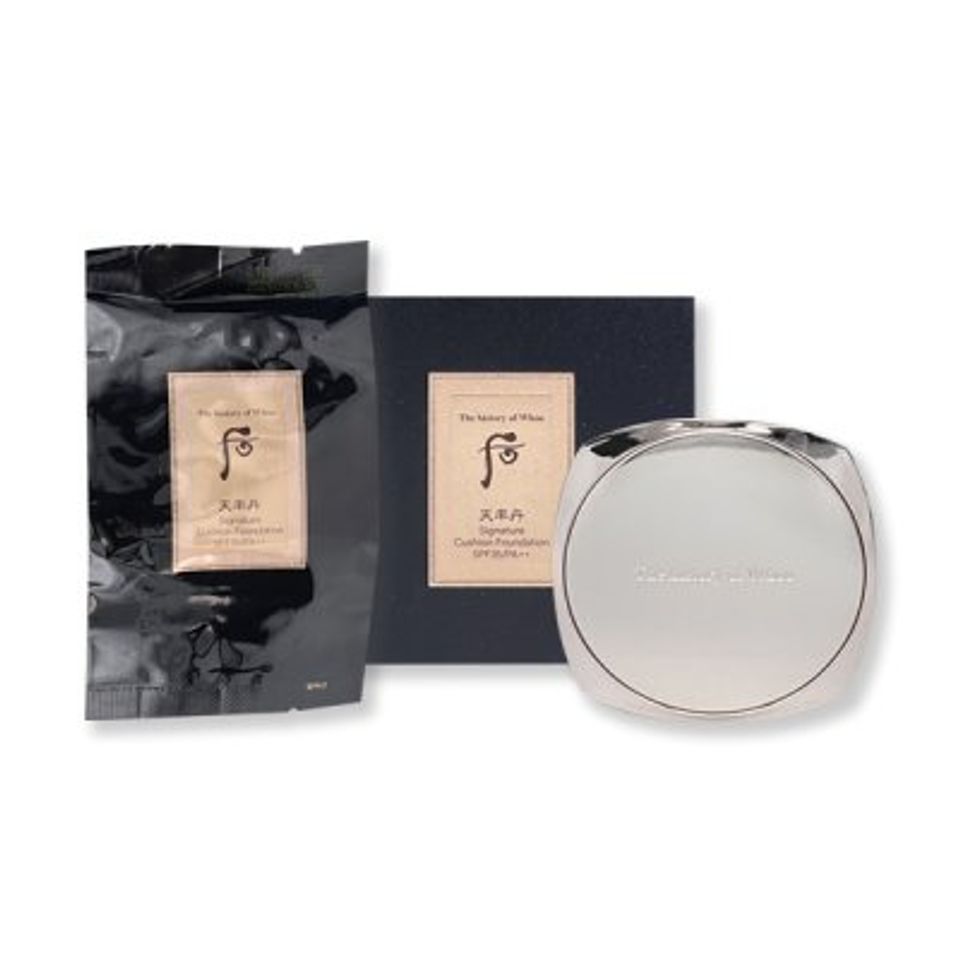 Phấn Nước Hoàng Hậu Whoo Cheonyuldan Signature Cushion Foundation SPF35/PA++ Tone Sáng 21 - Kem Nền Dưỡng Ẩm, Bắt Sáng, Chống Nắng