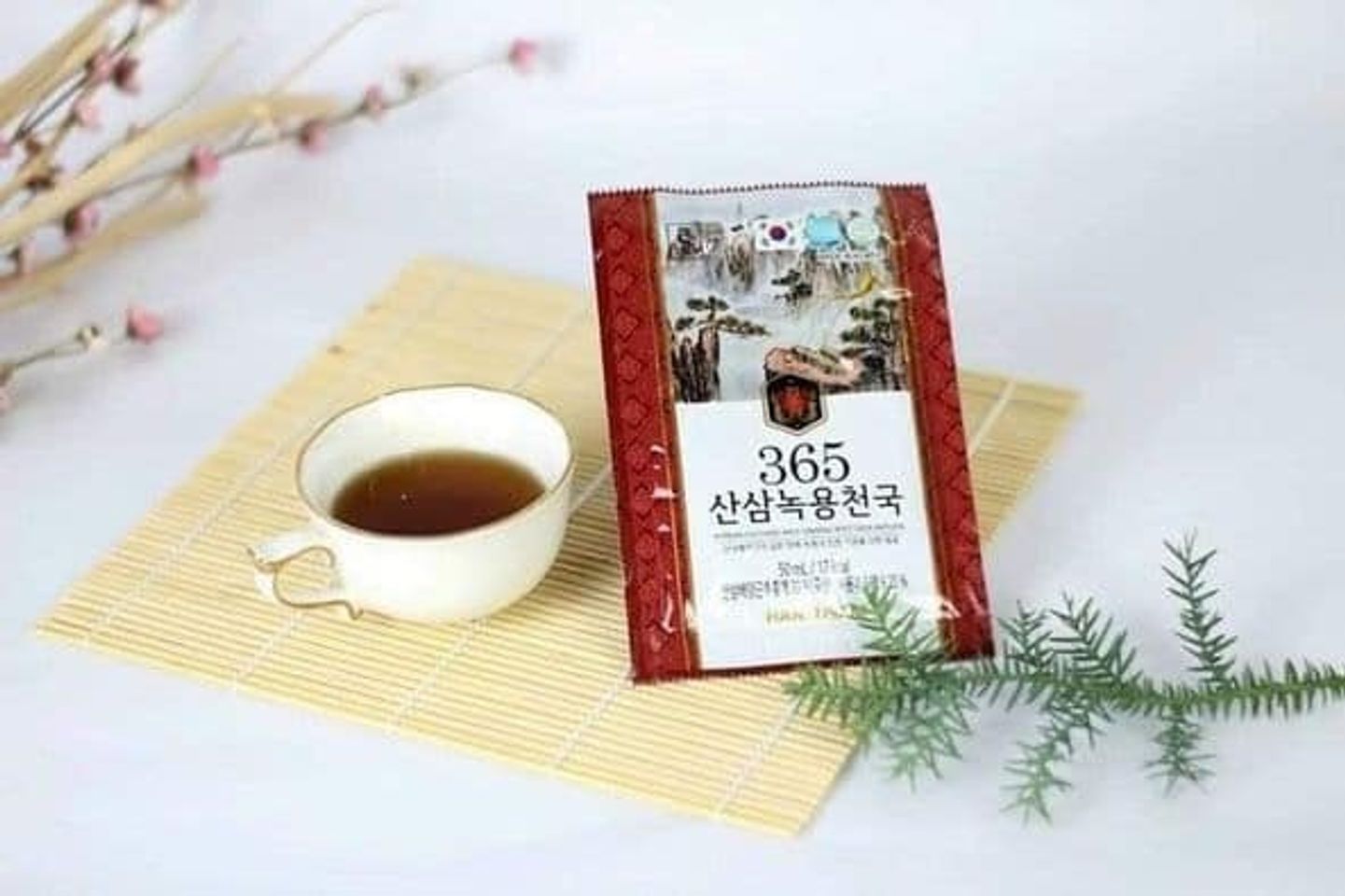 Nước Chiết Xuất Nhung Hươu Hồng Sâm Núi 365 Hansusam Hàn Quốc