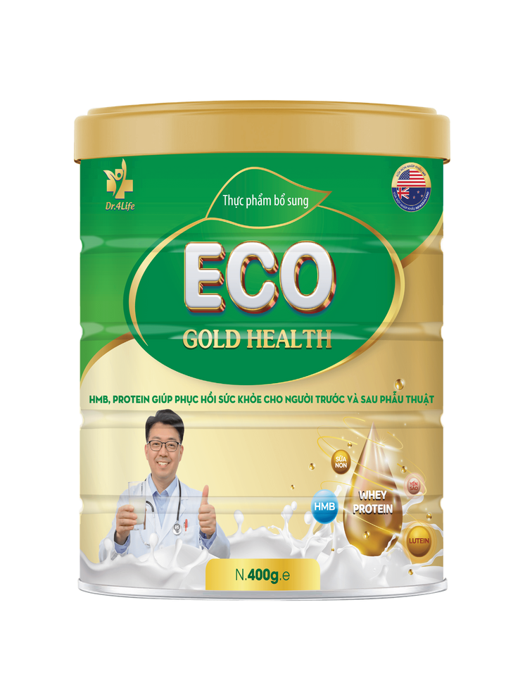 Sữa Non Dinh Dưỡng Dr.4Life ECO - GOLD HEALTH 400g Hỗ Trợ Phục Hồi Sau Phẫu Thuật và Tăng Cường Sức Đề Kháng