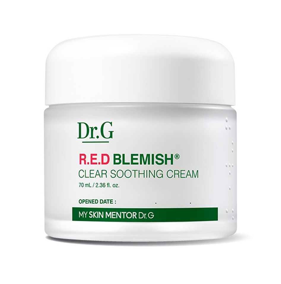 Kem Dưỡng Dr.G R.E.D Blemish Clear - Kem Làm Dịu Da Dầu Mụn Giúp Phục Hồi & Cung Cấp Độ Ẩm, Dung Tích 30ml & 70ml
