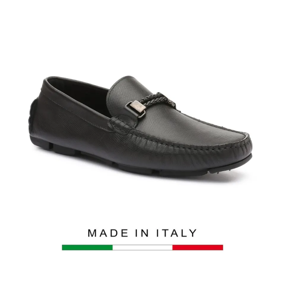 Giày lười công sở 137-01 nhập khẩu chính hãng từ italy, EU 40