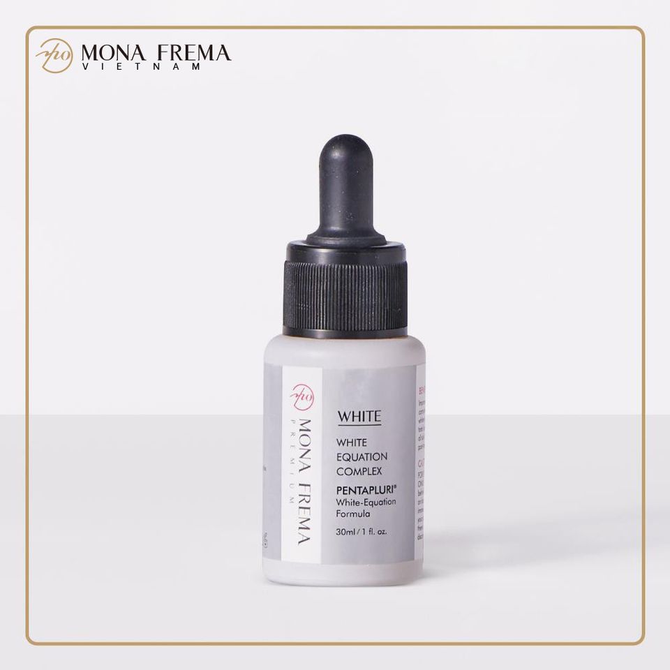 Serum làm trắng da Mona Frema White Equation 30ml - Chứa 2% Vitamin C, làm sáng và đều màu da, phù hợp cho mọi loại da