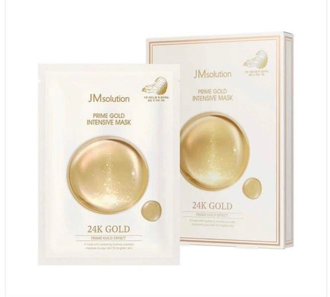 Mặt Nạ Vàng 24K JM Solution Prime Gold Intensive Mask - Hộp 10 Miếng Cung Cấp Dưỡng Chất, Giúp Da Săn Chắc và Rạng Rỡ