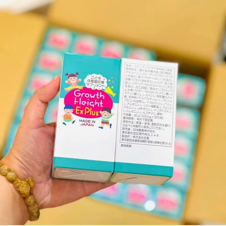 Viên Uống Hỗ Trợ Tăng Chiều Cao GH EX Plus 300 Viên - Sản Phẩm Nhật Bản Dành Cho Trẻ Từ 3 Tuổi, Giúp Phát Triển Tự Nhiên