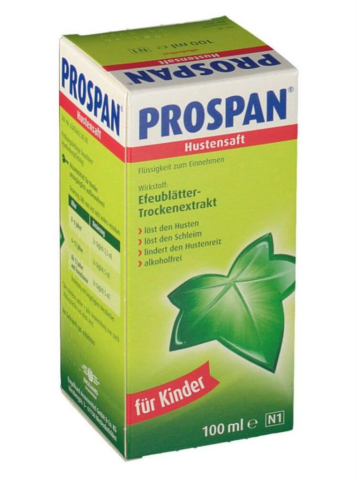 Siro hỗ trợ giảm ho Prospan 100 ml hàng xách tay Đức
