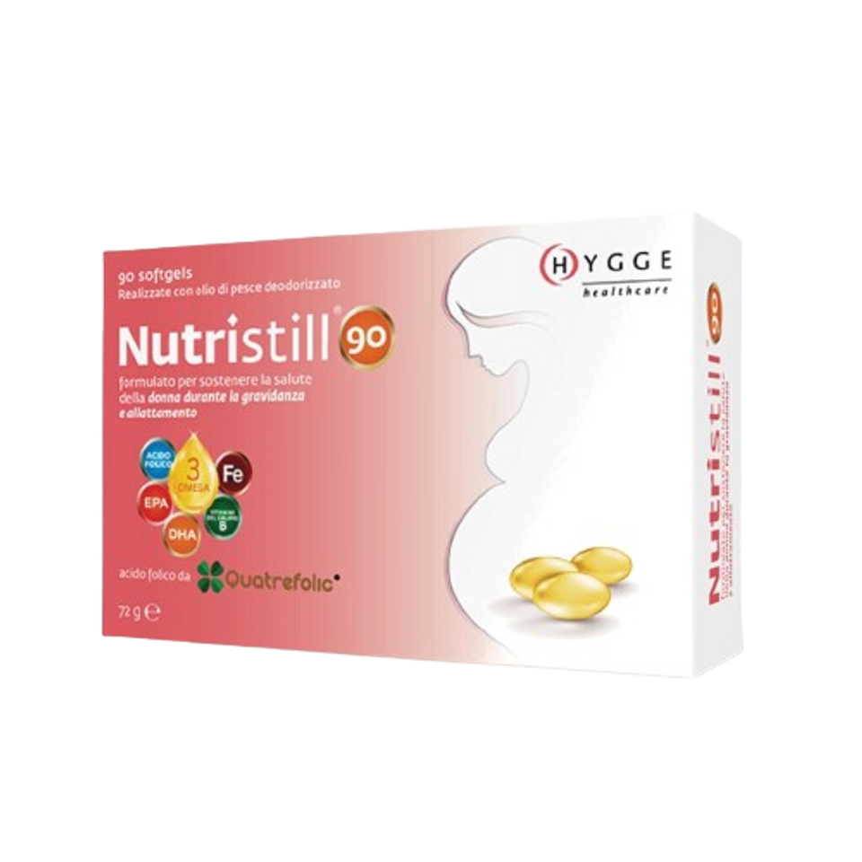 Viên Uống Vitamin Bầu Tổng Hợp Nutristill 90 - Công Thức DHA, Acid Folic, Sắt & Kẽm Cho Phụ Nữ Mang Thai - Hộp 30 Viên