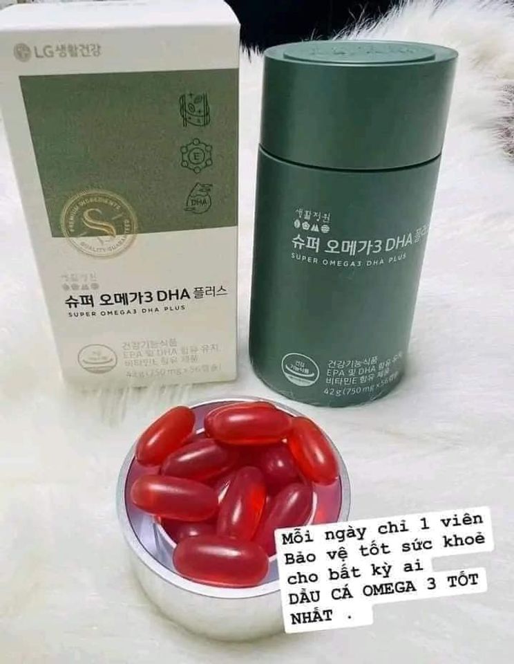 Viên Uống Omega 3 và DHA Cao Cấp LG Ohui - Set 2 Lọ 112 Viên, Bổ Sung Thông Minh, Tăng Cường Trí Nhớ và Phát Triển Não Bộ