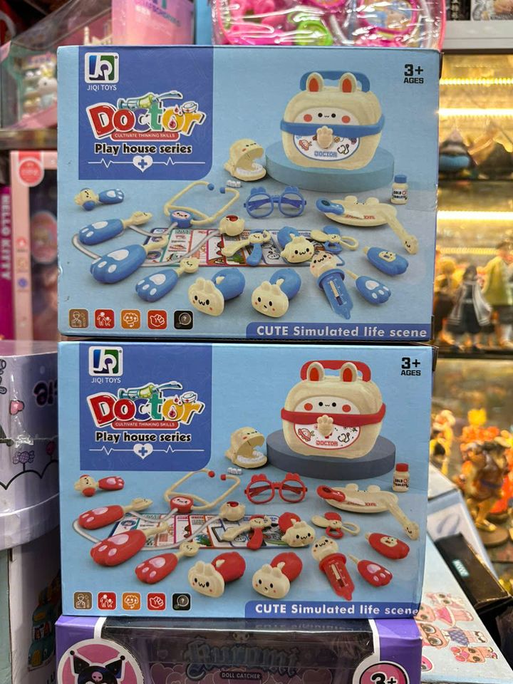 Đồ chơi bác sĩ khám răng JIQI TOYS 889F đựng trong vali hình con thỏ