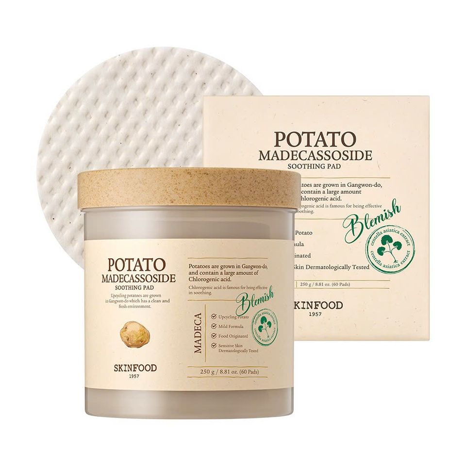 Toner Pad SKINFOOD Khoai Tây Madecassoside 250g - Làm Dịu Da, Cải Thiện Sắc Tố Da, Phù Hợp Cho Da Không Đều Màu