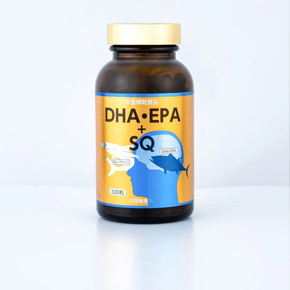 Viên Uống Dầu Cá DHA.EPA + SQ 330 Viên - Bổ Sung Omega-3 Hỗ Trợ Bổ Mắt, Bổ Não, Bổ Tim Từ Nichiei Bussan Nhật Bản